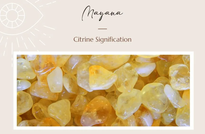 Citrine signification pierre