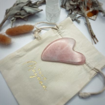 Gua sha quartz rose