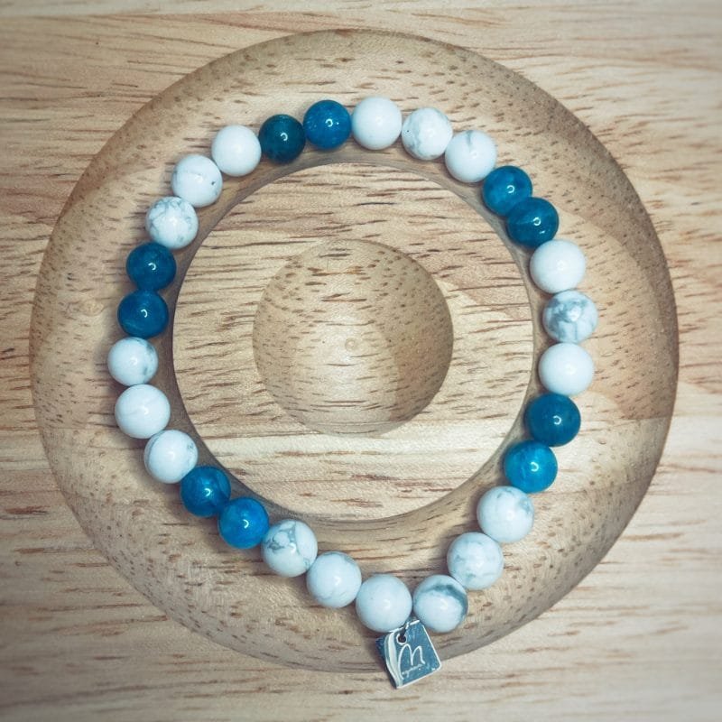 bracelet howlite apatite