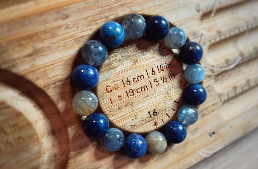 bracelet labradorite et lapis lazuli