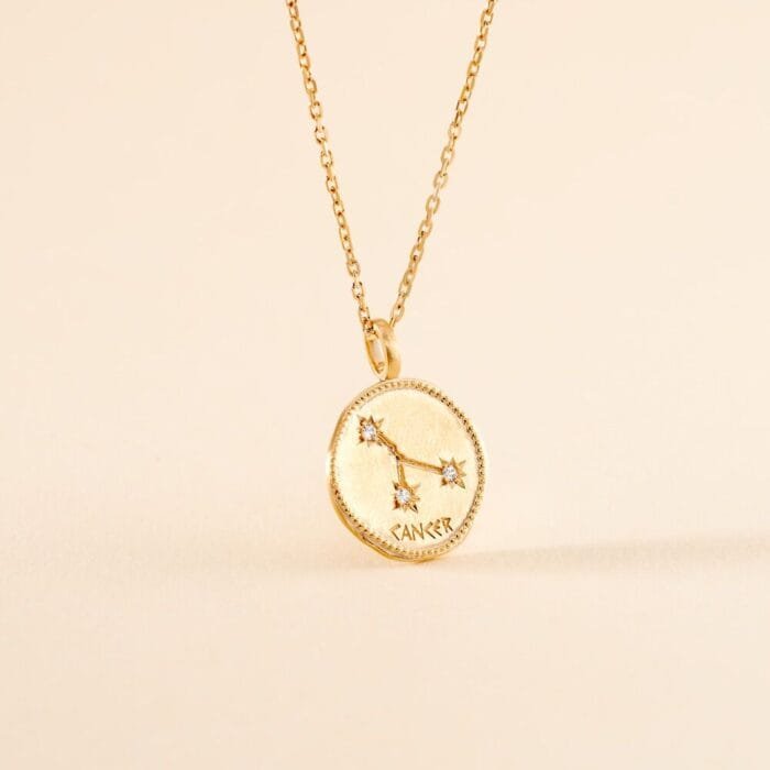 collier signe astro cancer pendentif