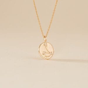 collier signe astro poisson pendentif