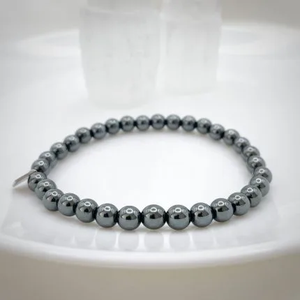 bracelet pierre hématite